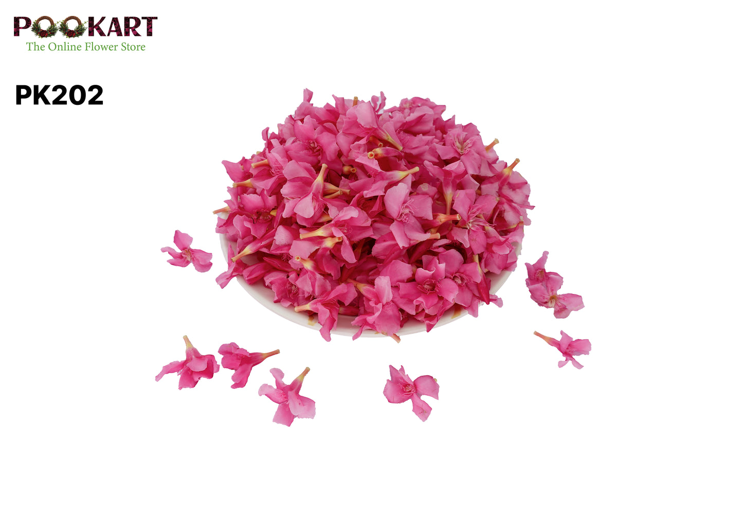 Rose Arali - Unstrung Flowers (ரோஸ் அரளி - உதிரி )
