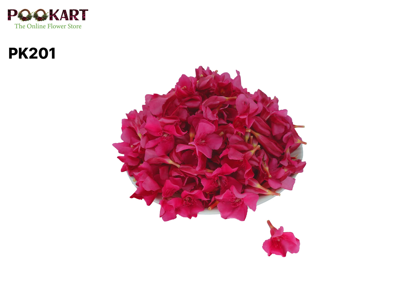Red Arali - Unstrung Flowers (சிவப்பு அரளி - உதிரி )