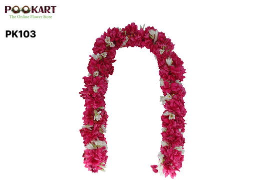 Red Arali with Sambangi ( சிவப்பு அரளி மற்றும் சம்பங்கி பூ)