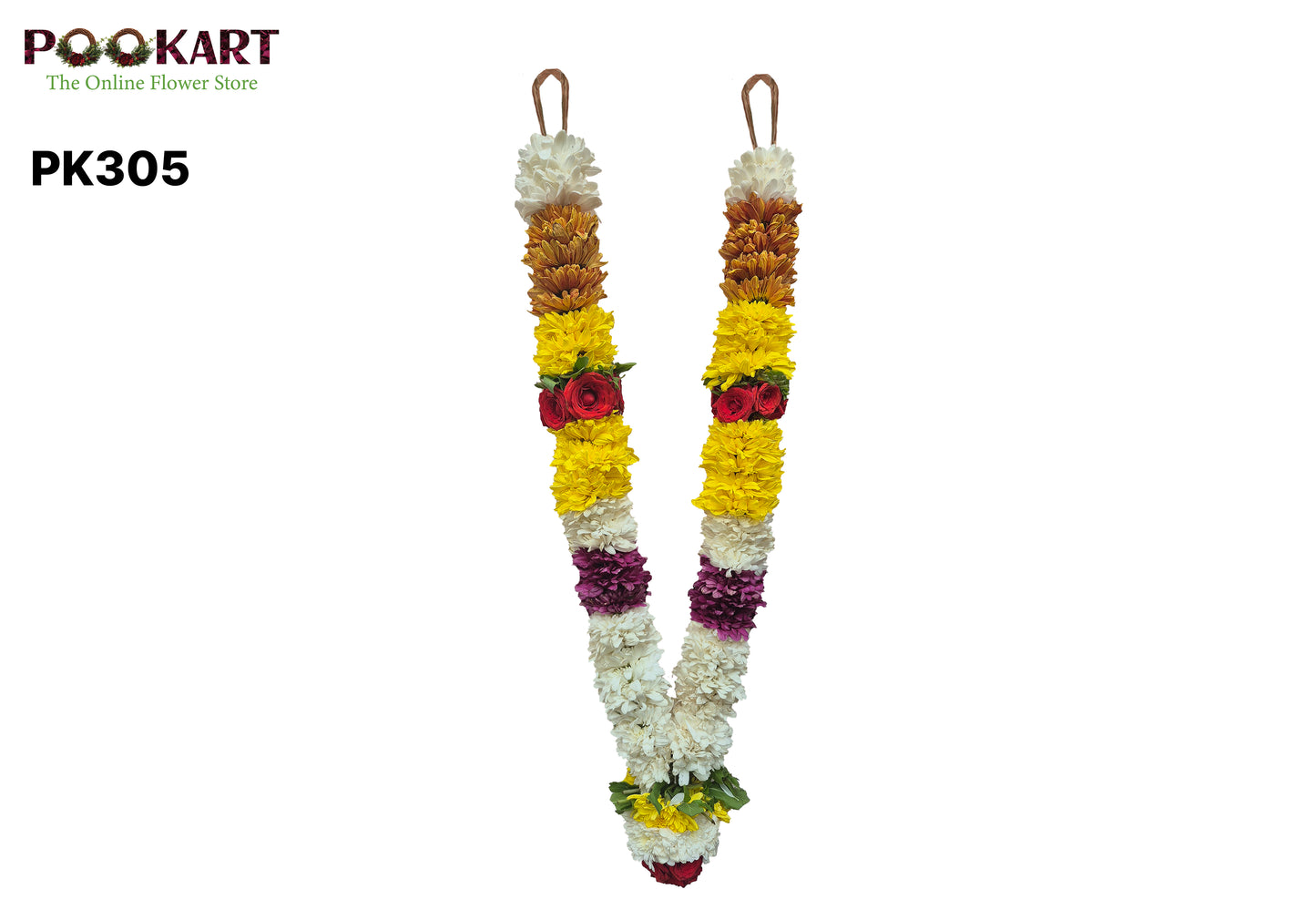 Colour Samanthi Malai - Bangalore Malai  ( கலர் சாமந்தி பூ மாலை - பெங்களூர் மாலை   )